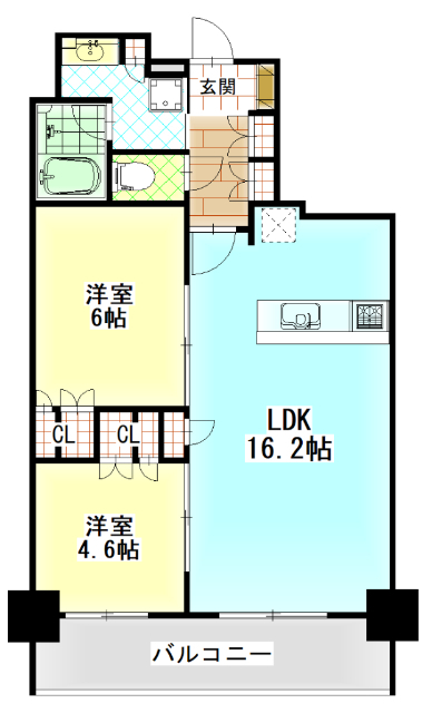 セルアージュ小田原銀座通りの間取り