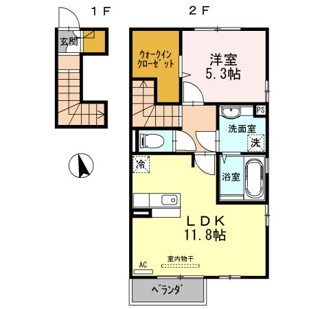 アールグレイ　A棟の間取り