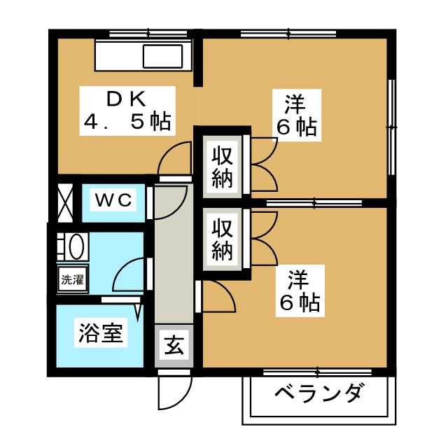 大田区新蒲田のマンションの間取り