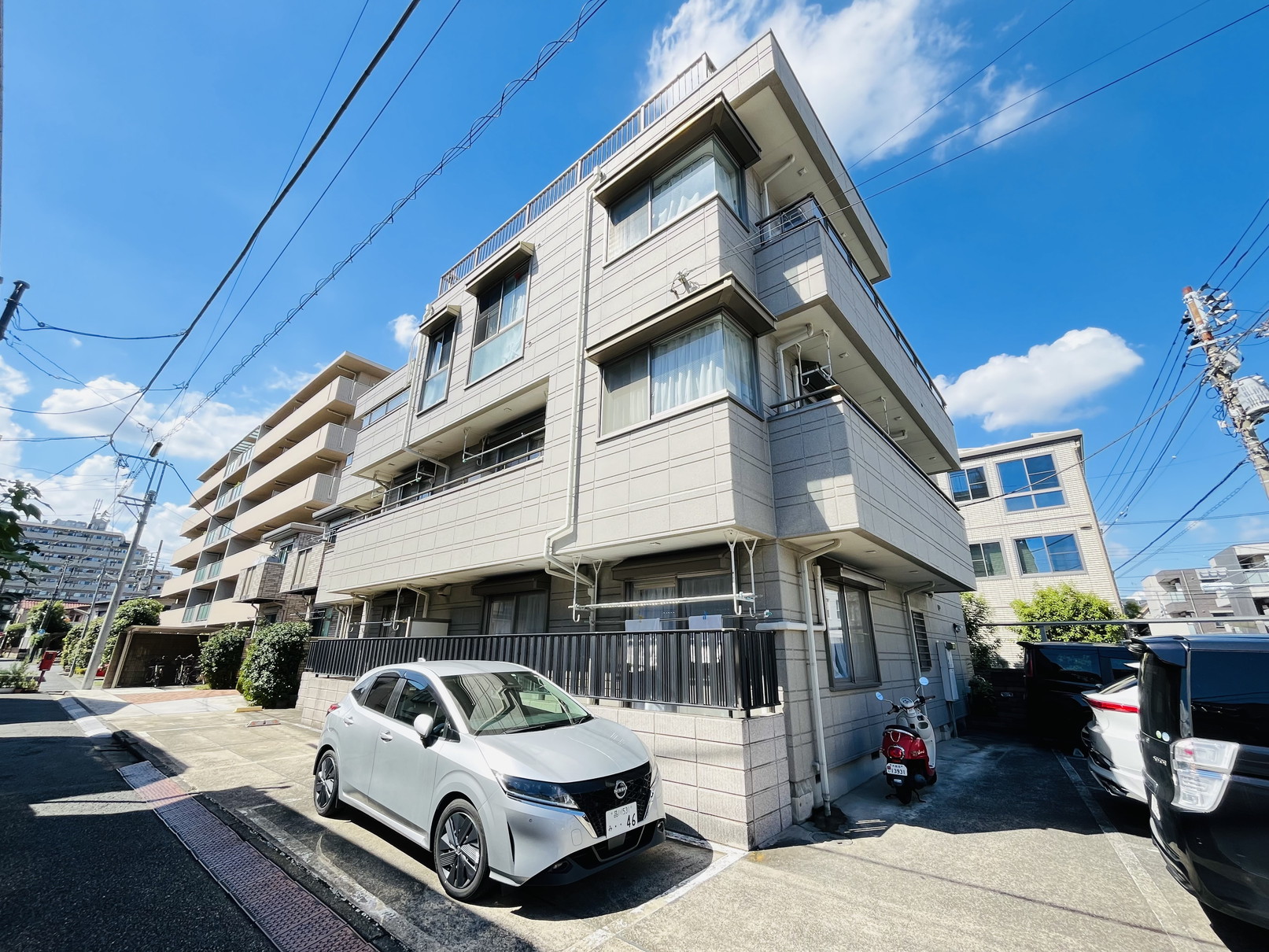 大田区新蒲田のマンションの建物外観