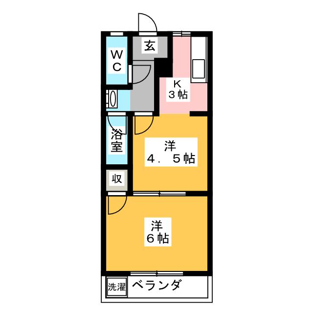 【タウンロイヤル渡辺の間取り】