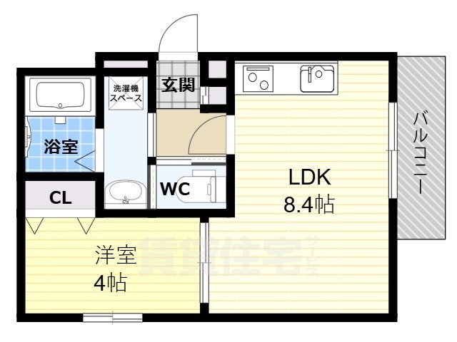 ALEGRIA道明寺の間取り