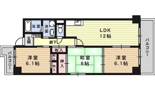 コト北小路の間取り