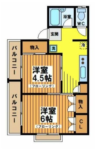 トップヒルズ上原の間取り