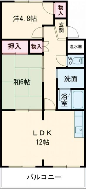 桑名市大字安永のマンションの間取り