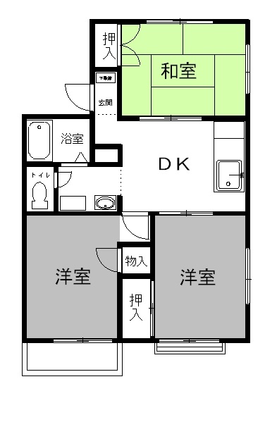 サンフラワーBの間取り