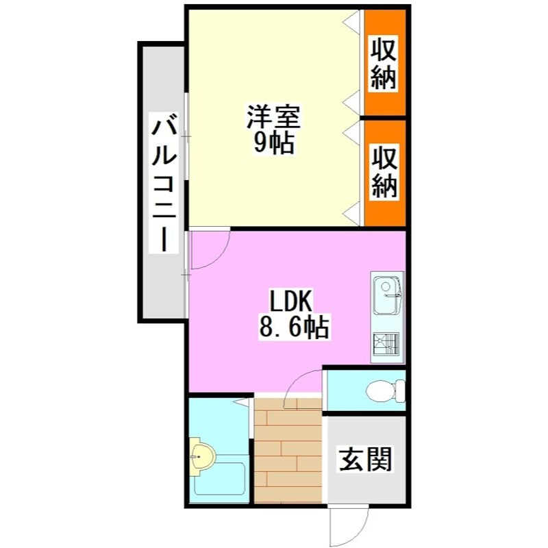 大藪オークマンションの間取り