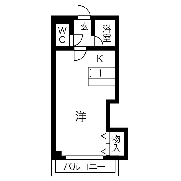 札幌市東区北三十四条東のマンションの間取り