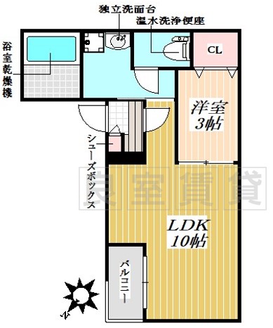 SHOKEN VILLA川名の間取り