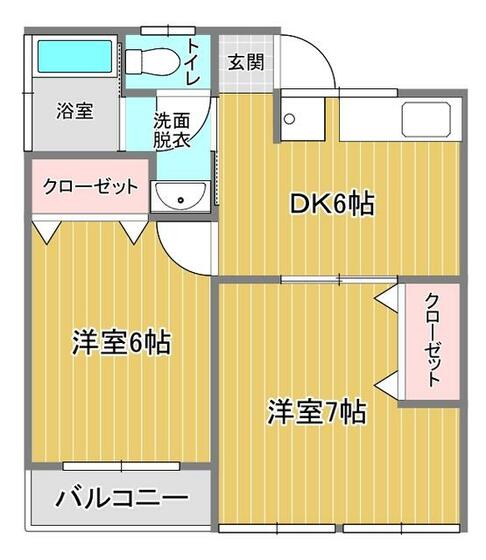 梶原荘・１の間取り