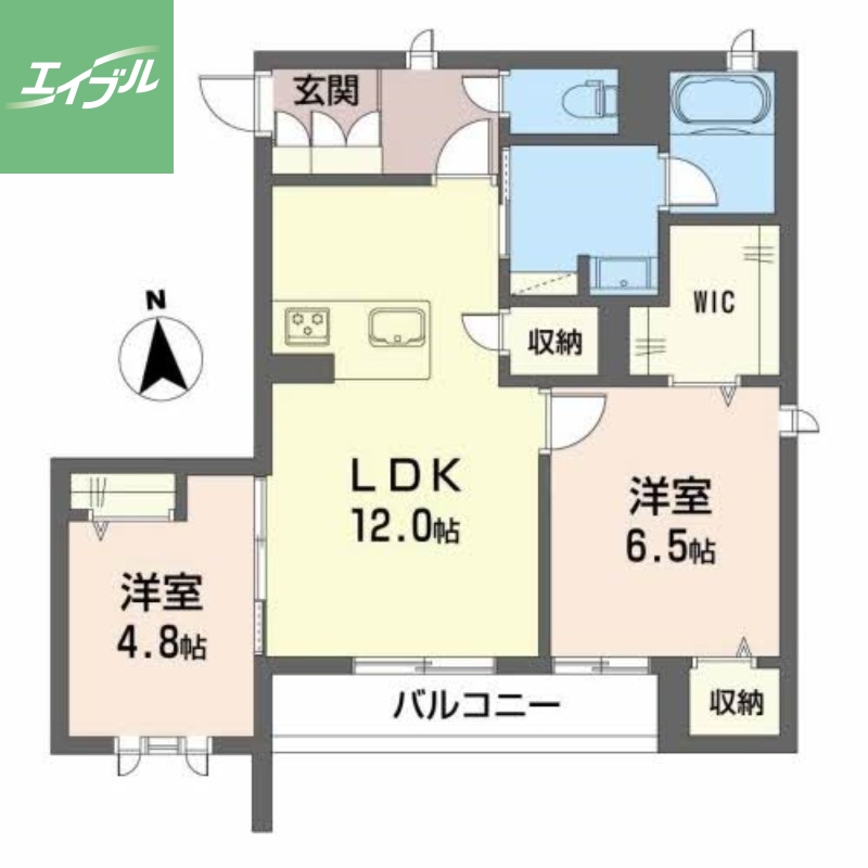 シャーメゾン　ラヴニーナ　セカンドの間取り