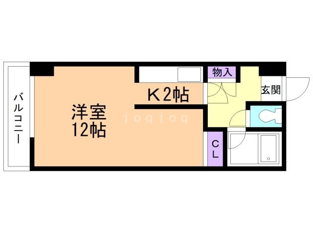 札幌市中央区南一条西のマンションの間取り