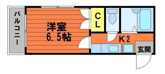 岡山市南区富浜町のマンションの間取り