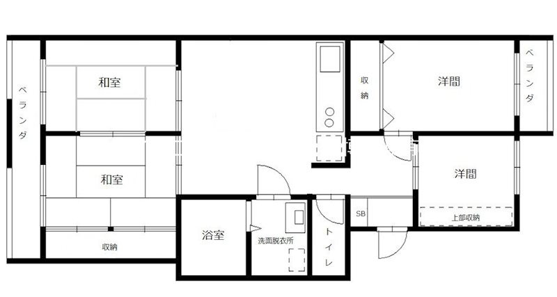 【福岡市博多区東那珂のマンションの間取り】