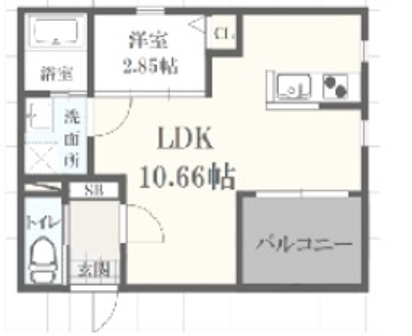 ボヌール英賀保駅前Iの間取り