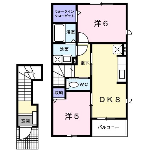 ファミール　ハウスII　Ｂの間取り