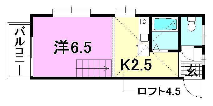 パステル祝谷の間取り