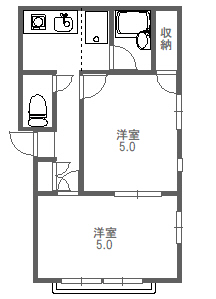 サンポービルの間取り