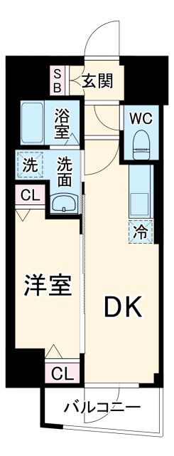 エステムコート大阪グラビティの間取り