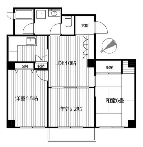 横浜市西区戸部本町のマンションの間取り