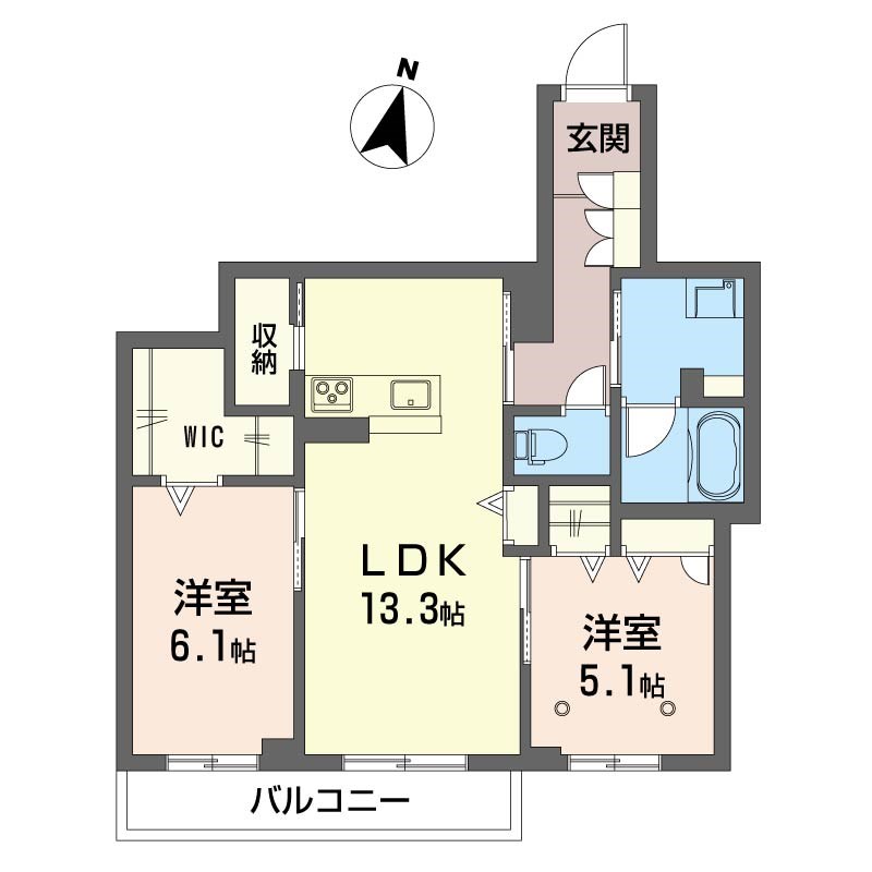 ピアニッシモの間取り