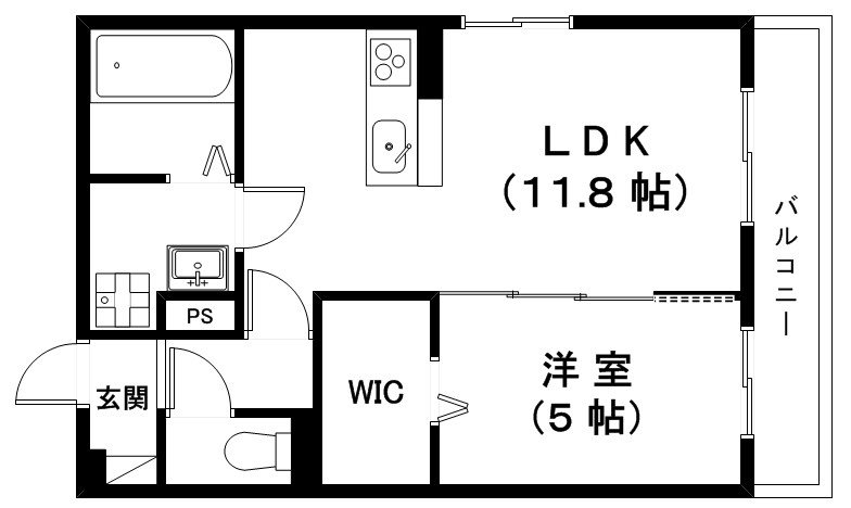 守山市二町町のアパートの間取り