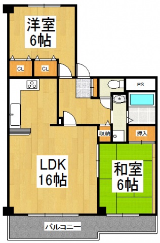 セジュール東所沢の間取り