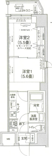 アイルプレミアム錦糸町の間取り