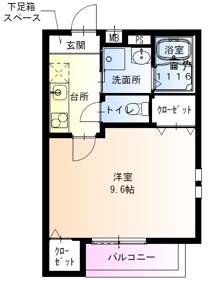 フジパレス東羽衣3番館の間取り