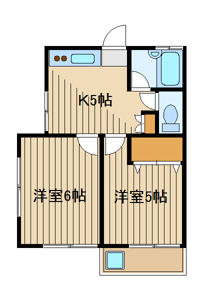 練馬区向山のアパートの間取り