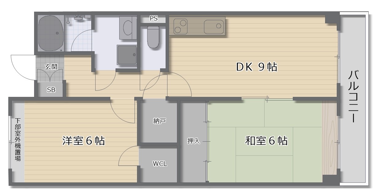 エクセル三国ヶ丘の間取り