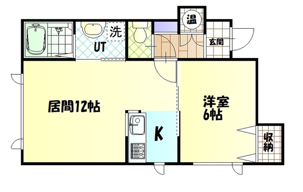 旭川市神楽岡十三条のアパートの間取り