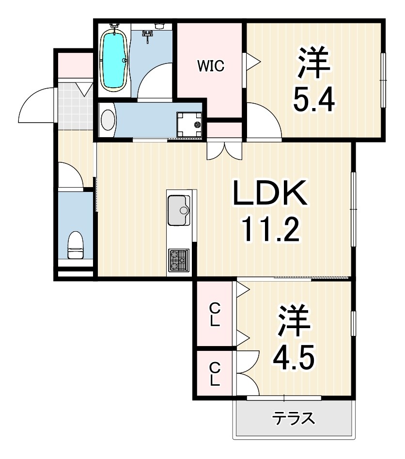LA VITA西宮北口の間取り写真