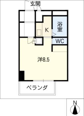 ユース山手館の間取り