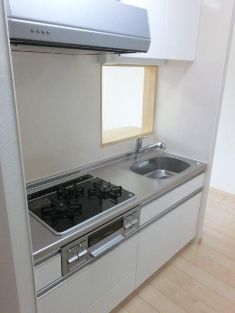 キッチン　３口システムキッチン