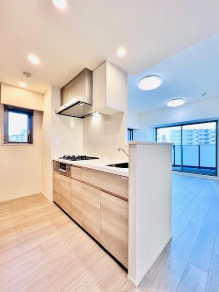 キッチン　コンパクトなキッチンで掃除もラクラク