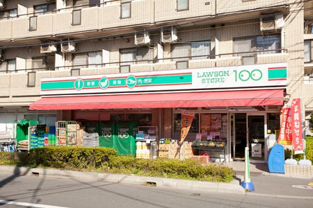 コンビニ　ローソンストア100 都島中野町店（コンビニ）まで180m