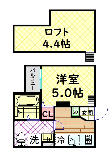 Casa del canario 諏訪ノ森の間取り写真