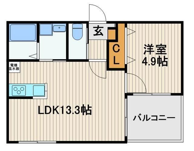 都営新宿線 船堀駅 徒歩16分 3階建 築13年の間取り写真
