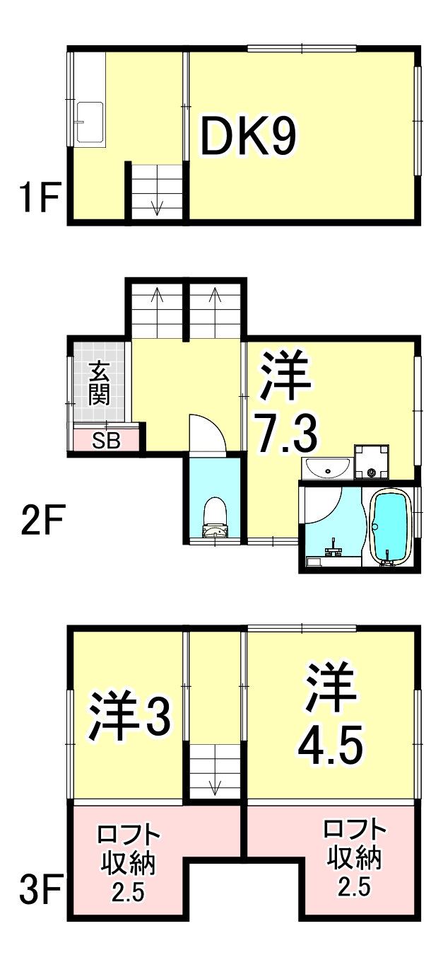 千代が丘2丁目戸建の間取り写真