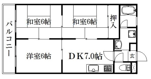 ロイヤルコーポの間取り写真