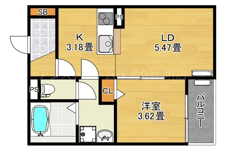 F+style西取石5号館の間取り写真