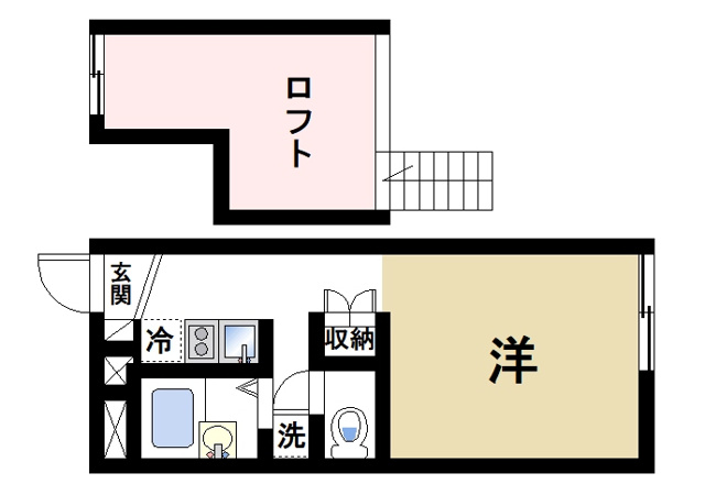 近鉄大阪線 桜井駅 徒歩14分 2階建 築28年の間取り写真