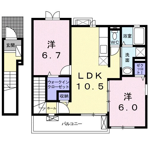 フォレスタ横須賀の間取り写真