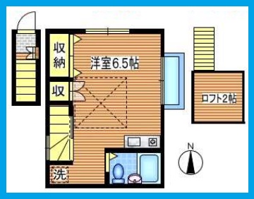 ＪＲ山手線 駒込駅 徒歩12分 2階建 築18年の間取り写真