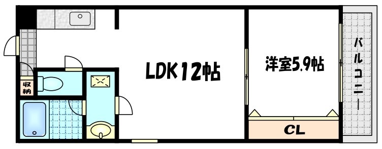 東池田町マンションの間取り写真