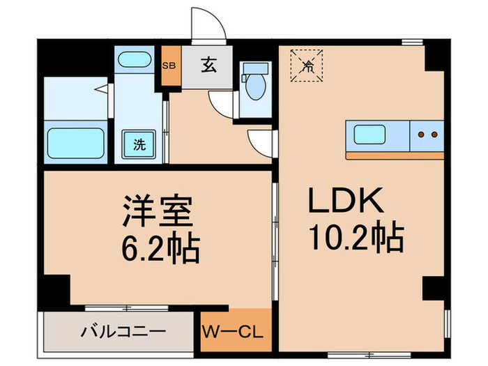 神戸市灘区水道筋マンションの間取り写真