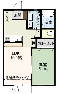 ガーデンハウスBの間取り