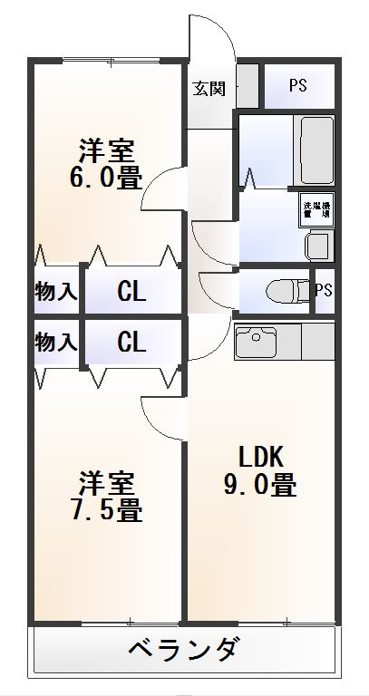 メイプルガーデンBの間取り