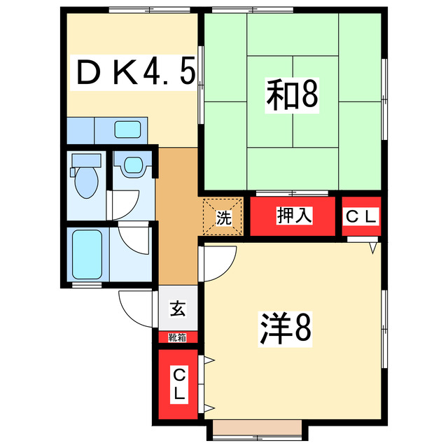 コーポ大橋の間取り